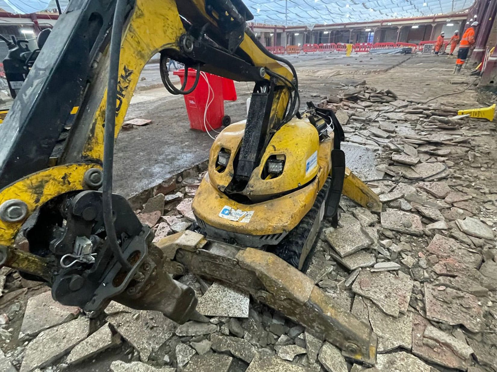 Floor sawing and controlled demolition of floor and lift shaft Birmingham