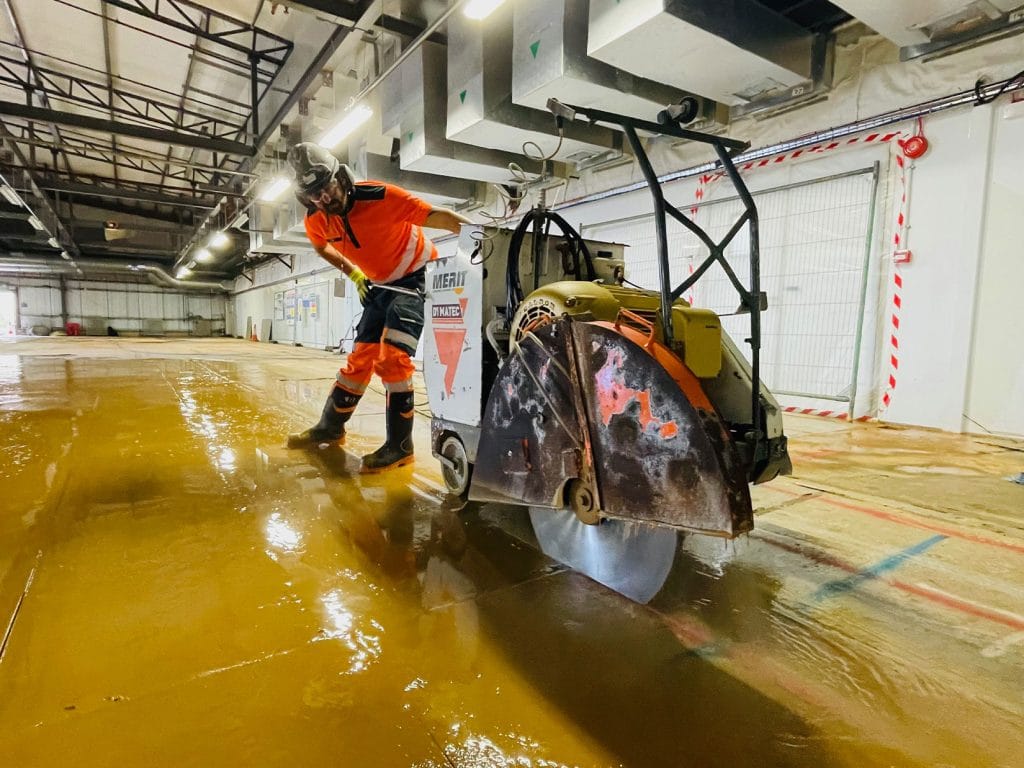 Concrete Floor Sawing in Northampton