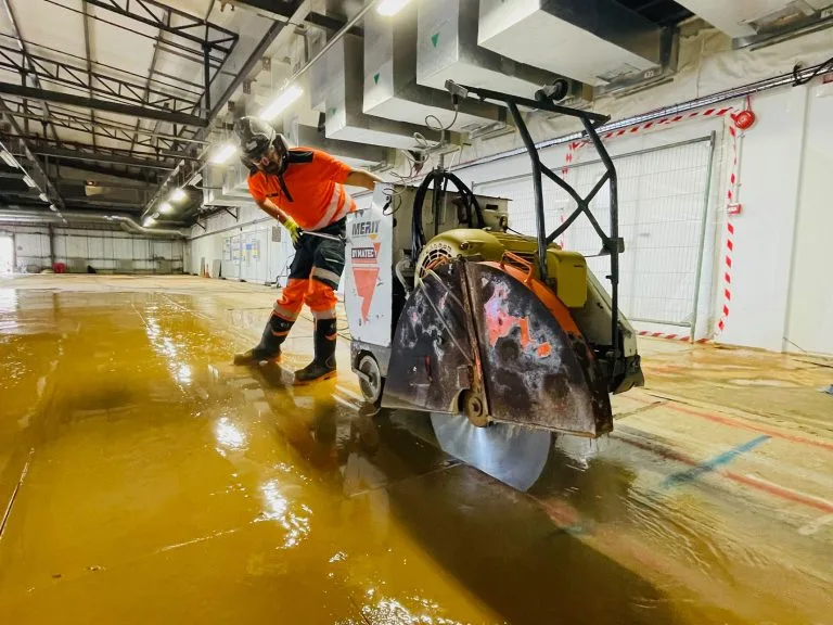 Concrete Floor Sawing in Northampton