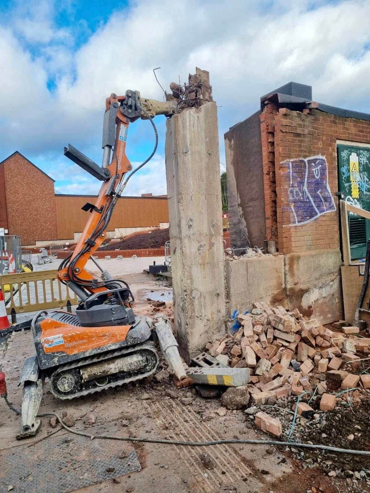 Precision Concrete Cutting & Robotic Demolition in Kidderminster