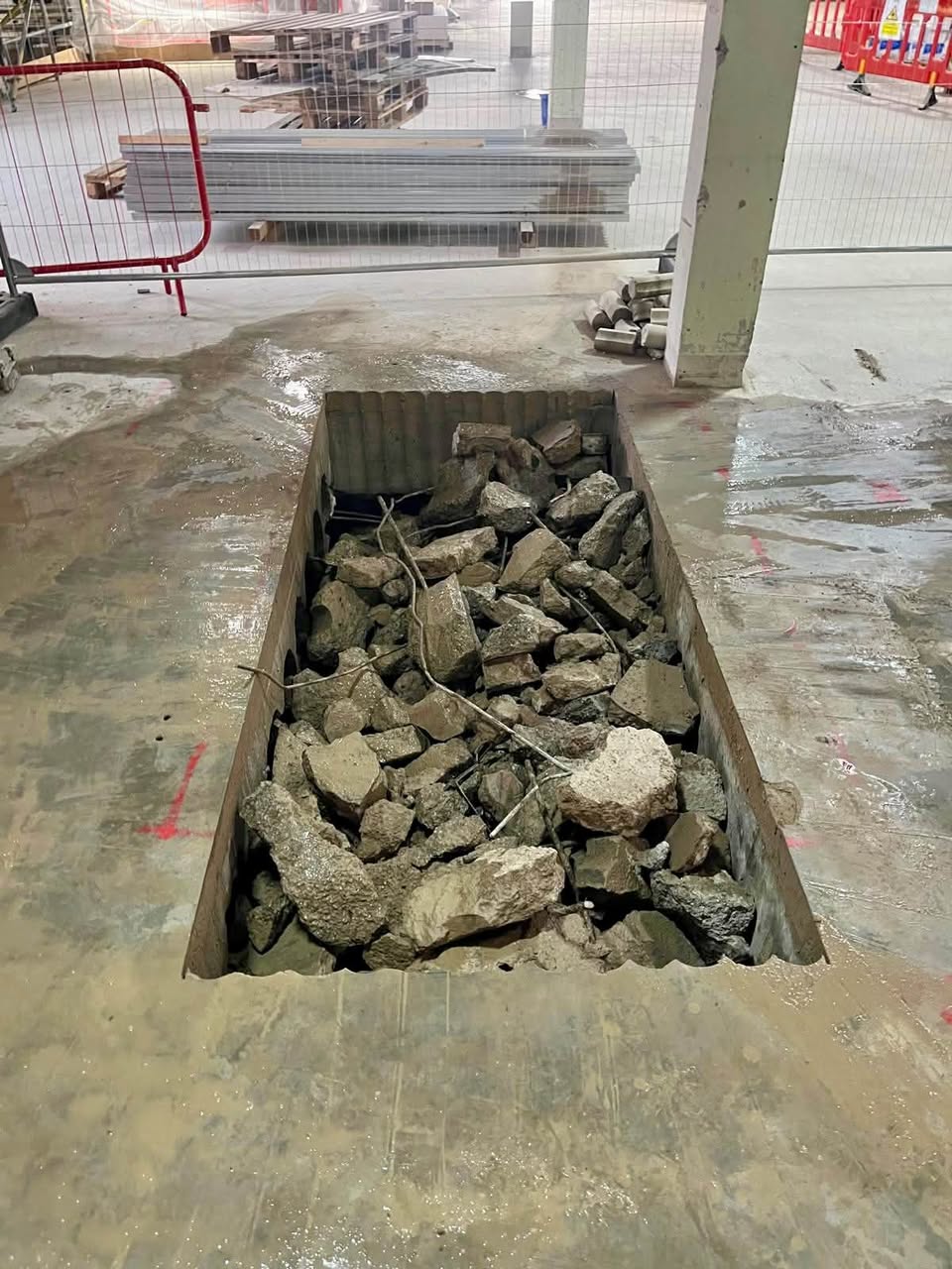 500mm Reinforced Concrete Slab Cutting & Robotic Demolition – Walsall