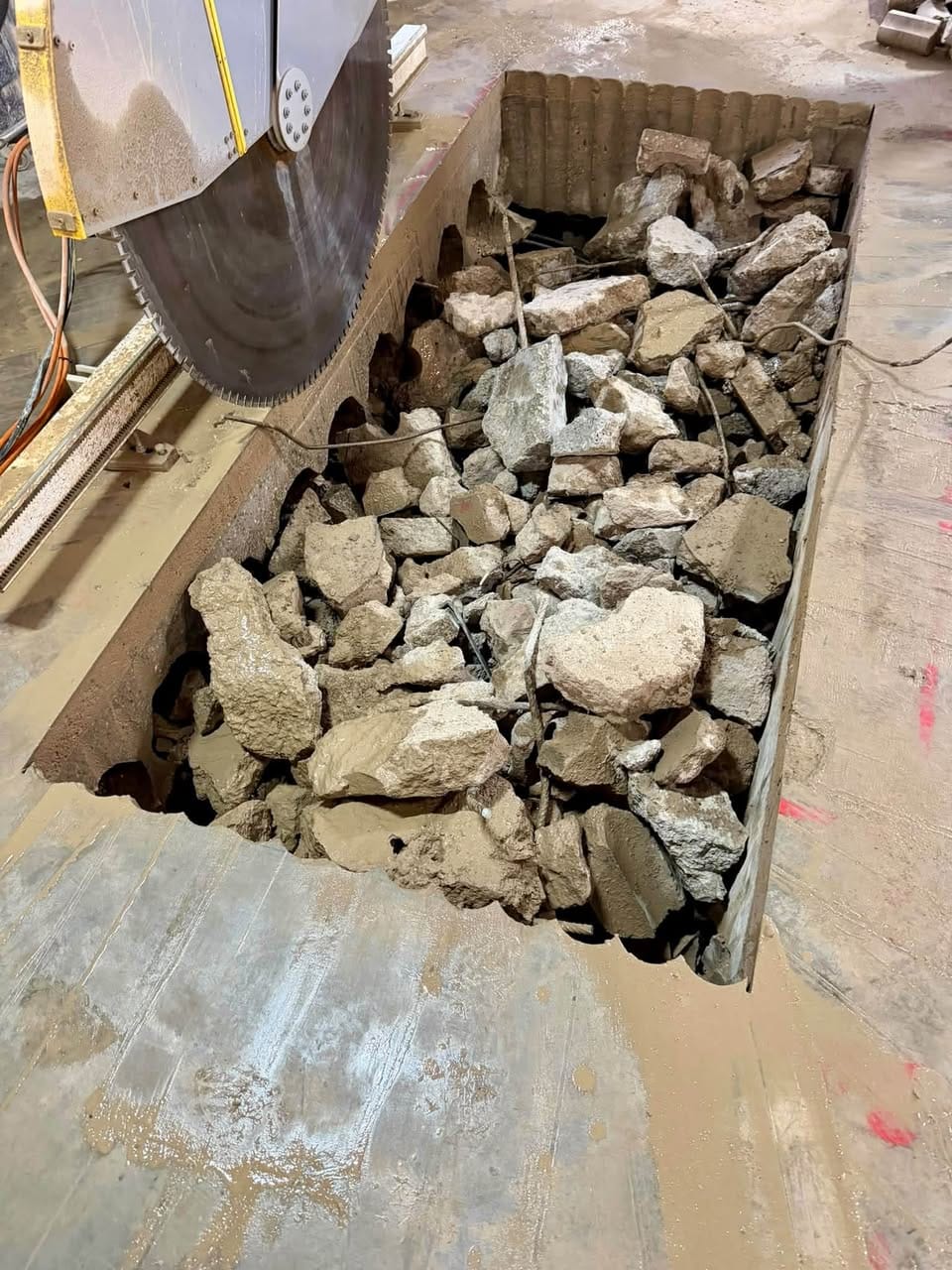 500mm Reinforced Concrete Slab Cutting & Robotic Demolition – Walsall
